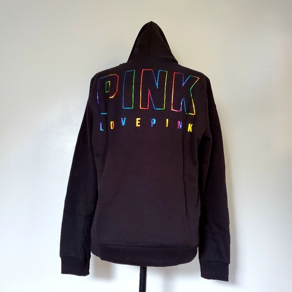 VS PINK RAINBOW FULL ZIP NWT - Picture 5 of 8